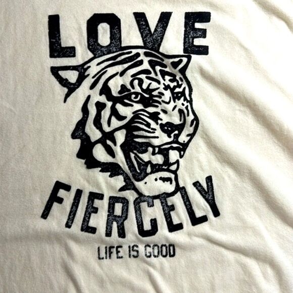 Life Is Good Love Fiercely Graphic Tee - Picture 3 of 5